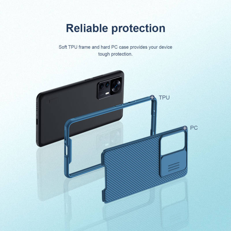 کاور گوشی  شیائومی 12T / Redmi K50 Ultra نیلکین مدل CamShield Pro   - Nillkin CamShield Pro Cover For Xiaomi 12T / Redmi K50 Ultra
